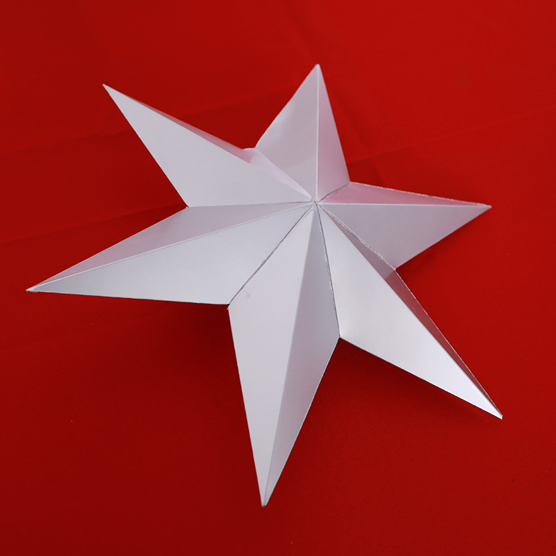 Customized Paper Cardboard Display Racks Star-Shaped Paper Cardboard Display Prop