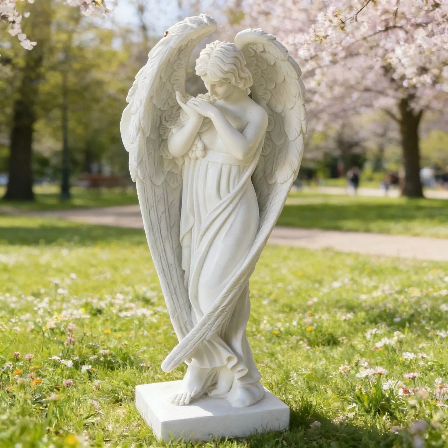 Life Size Marble Winged Victory Statue