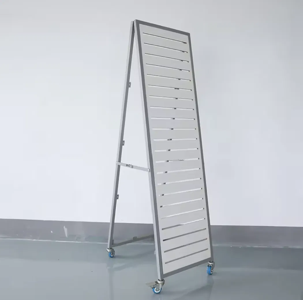 Portable Metal Display Rack Shopping Mall Multi-Function Display Props on Wheels