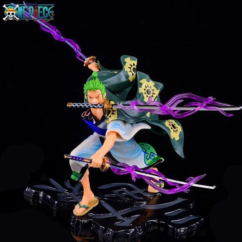 Kimono Roronoa Zoro One Piece Statue Toy