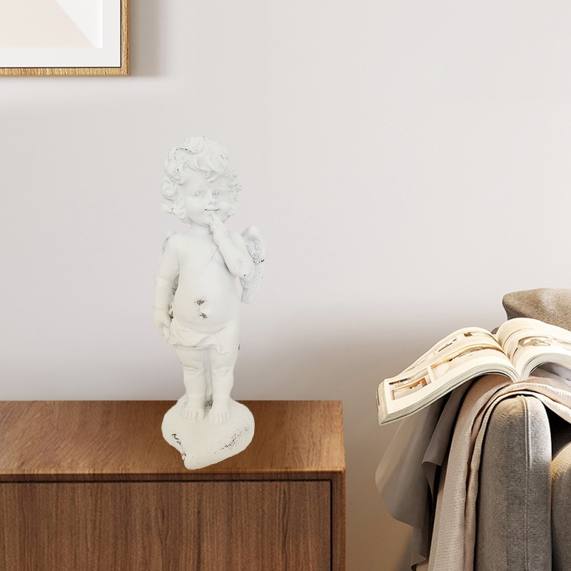 Adorable Resin Angel Statues and Small Decorative Ornaments for Home Interior Decoration