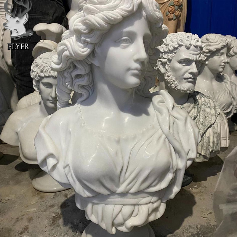 Indoor Modern Home Decoration Garden Marble Statue Customized Figure Marble Bust Sculpture