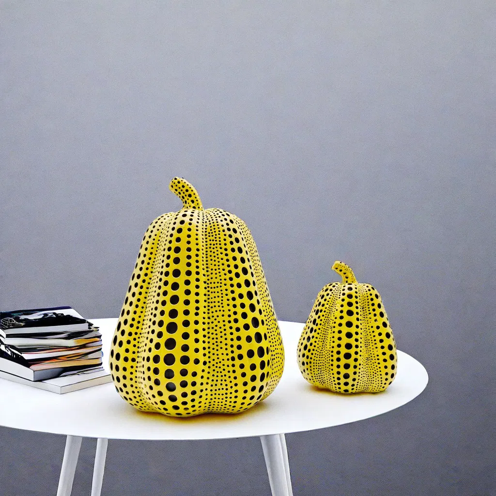 Home Decor Halloween Cross-Border Desktop Nordic Creative Polka DOT Pumpkin Resin Statue