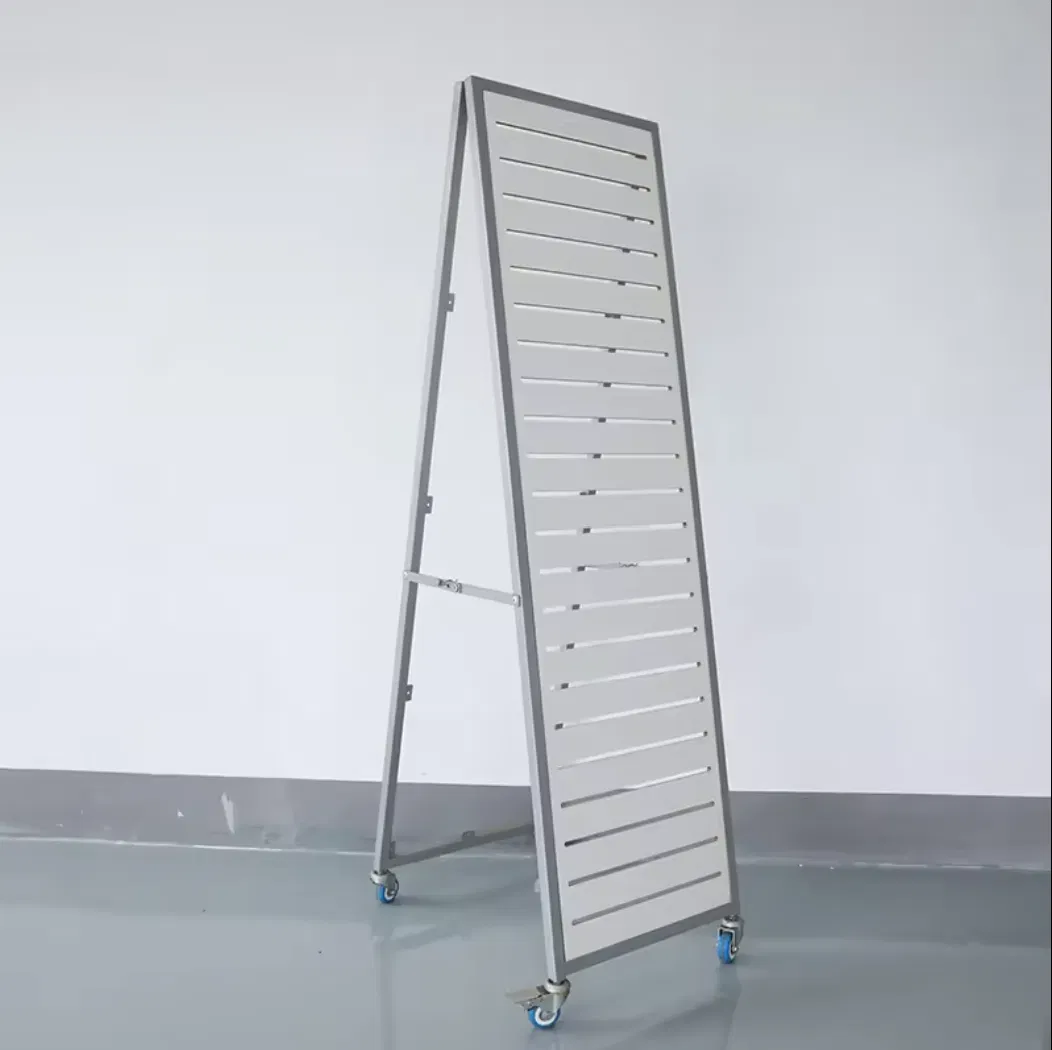 Portable Metal Display Rack Shopping Mall Multi-Function Display Props on Wheels