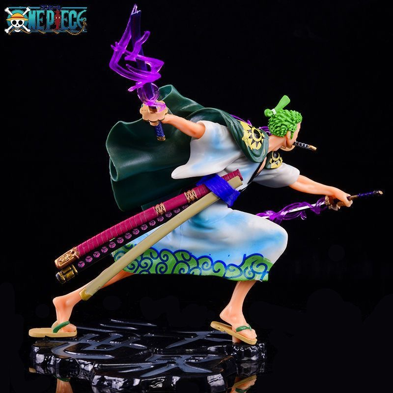 New Arrival 1 Kimono Roronoa Zoro One Piece Wholesale Japanese Anime Cartoon Character Statue Toy