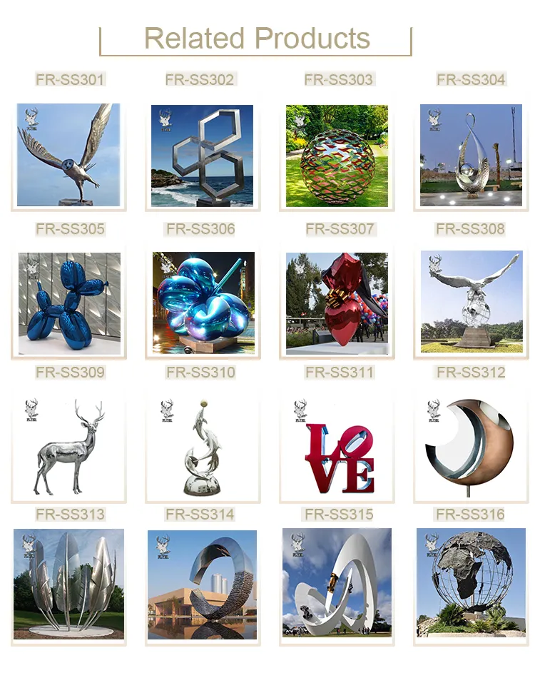 Stainless Steel Deer Sculpture 4