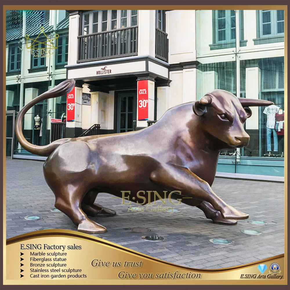 Bronze Bull Statue View 1