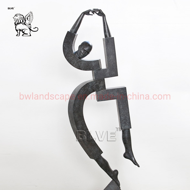 Outdoor Modern Art Funny Life Size Garden Statue Abstract Human Bronze Sculpture