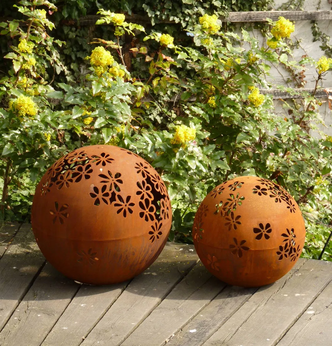 Decorative Metal Yard Art Rusty Garden Corten Steel Sculpture