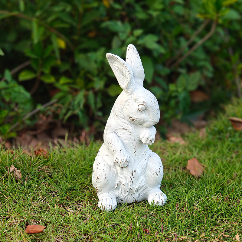 Enhance Your Home and Garden with Exquisite Resin Rabbit Statues