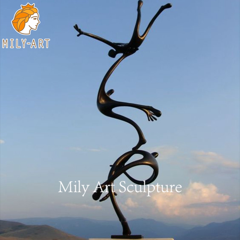 Modern Art Decoration Metal Bronze Abstract Figure Statue