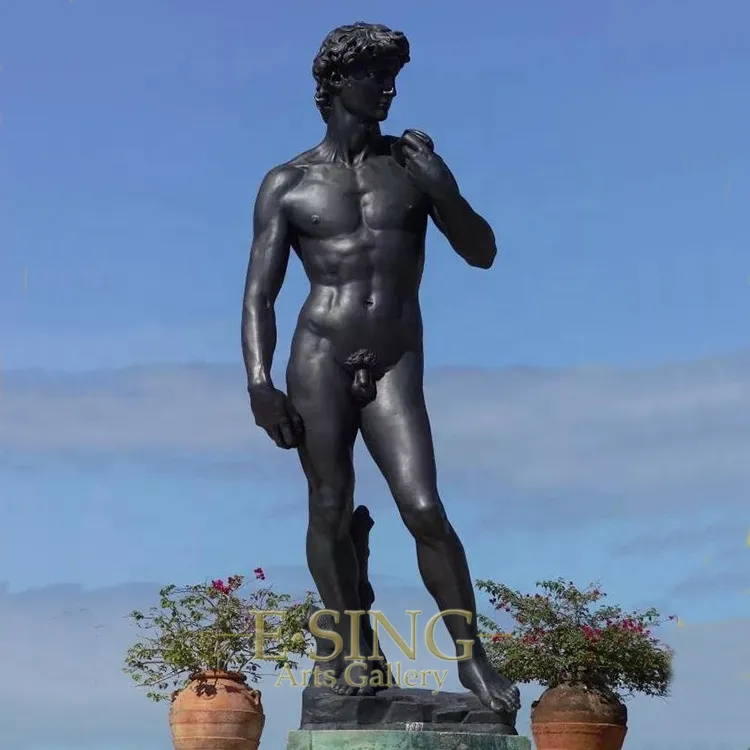 Brass David Statue Bronze Man Sculpture