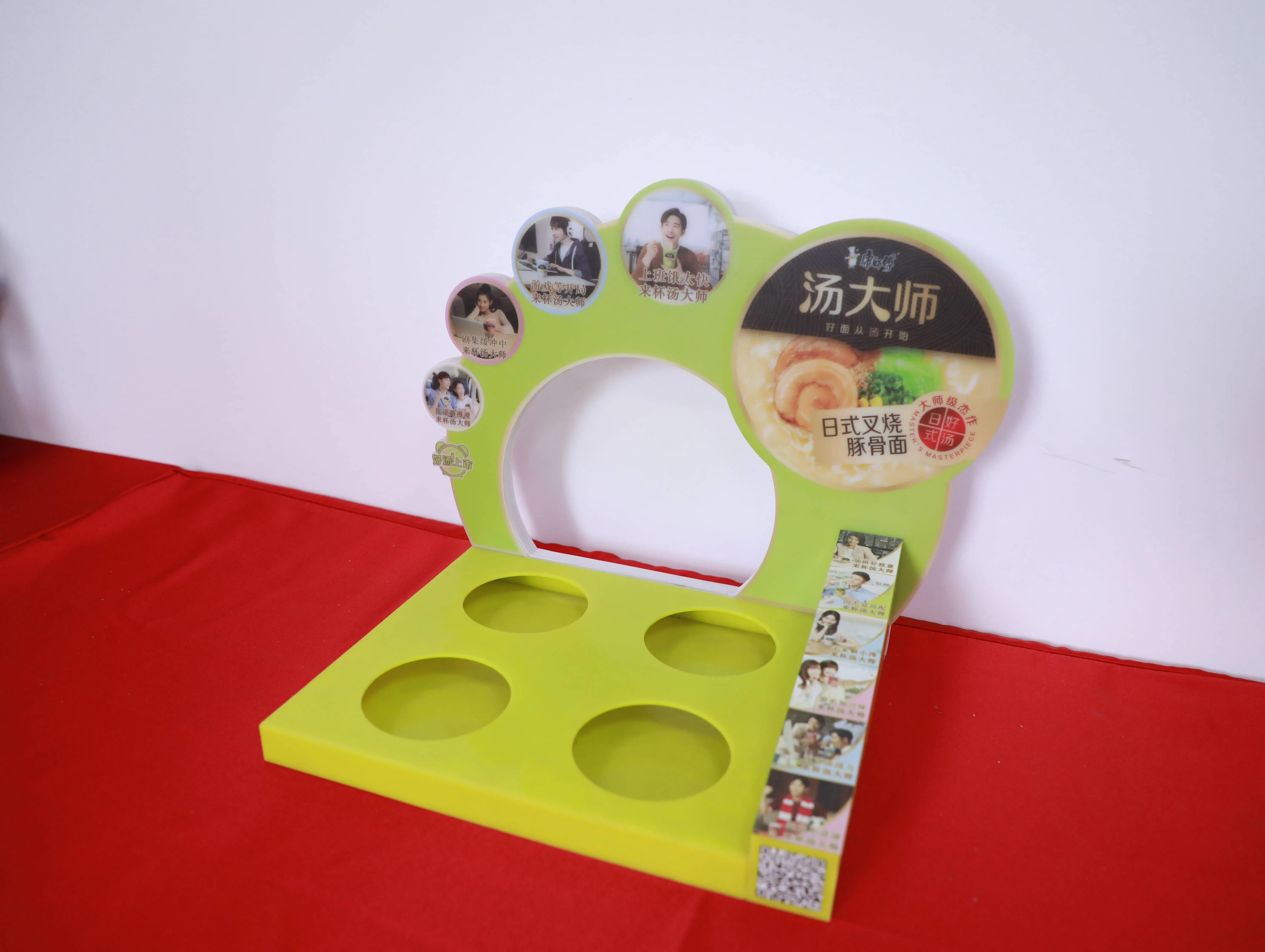 Custom Design Paper Cardboard Food Store Display Rack Desktop Retail Shop Holder