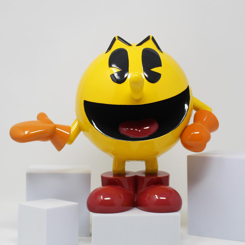 Shopping Mall Decoration Outdoor Customization Glossy Surface Fiberglass Cartoon Character Statue