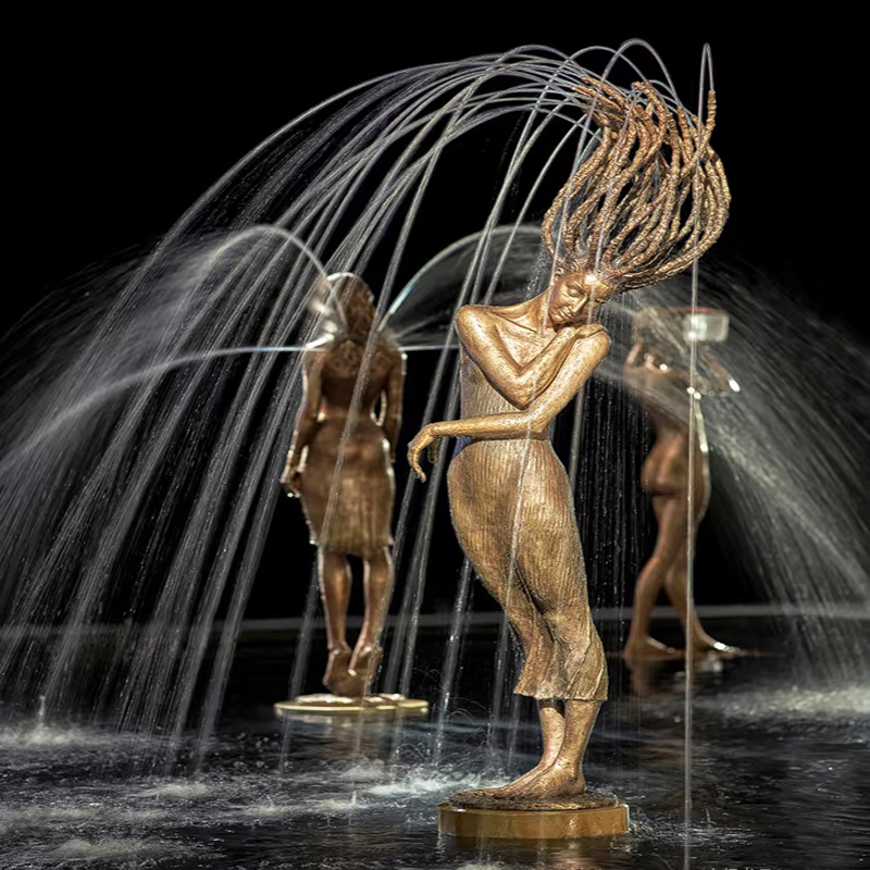 Indoor Western Nude Figure Sculptures, Sexy Female Bronze Home Decor