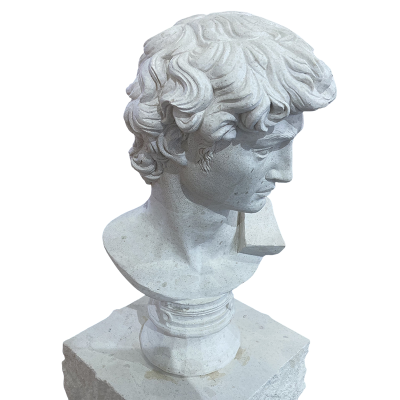 Natural Marble Limestone Stone Sculpture Famous Marble Statues David Bust