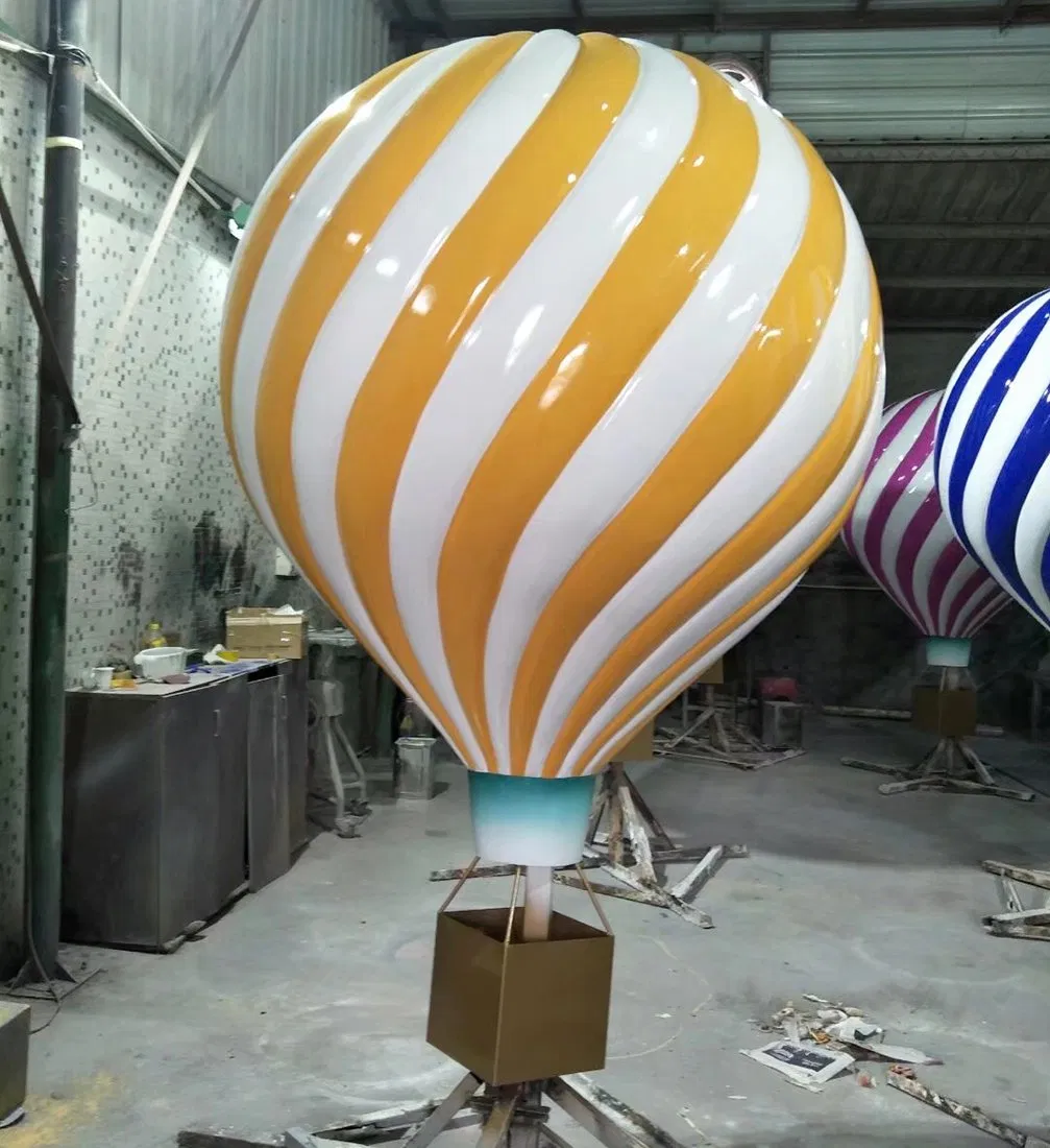 Resin Fiberglass Hot Air Balloon Centerpieces Props for Shopping Mall Decoration