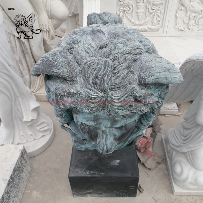 Large Indoor Home Decor Garden Art Metal Bronze Greek Head Sculpture Pan God of Ancient Greece