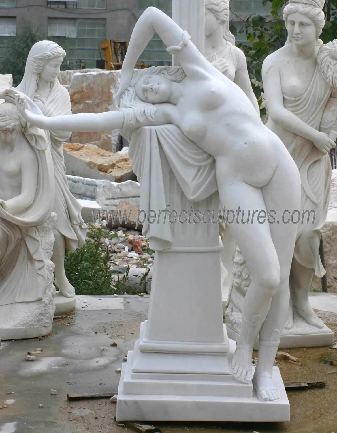 Life Size Garden Decorative Carved Stone Statue Marble Carving Sculpture for Outdoor (SY-X1183)