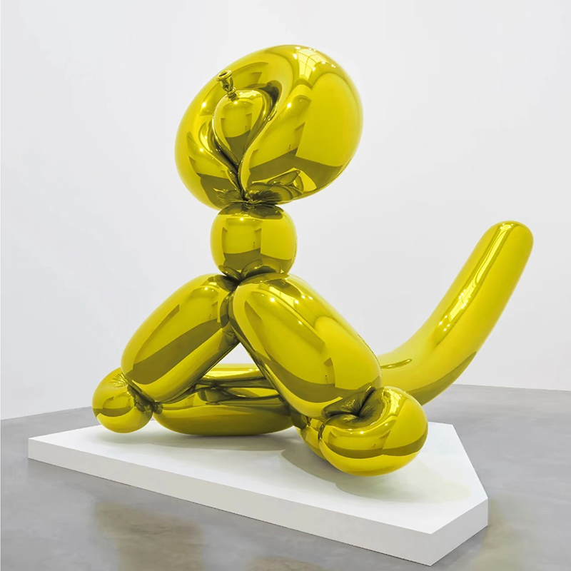 Custom Colorful Balloon Dog Statue, Mirror-Finish Stainless Steel Balloon Dog Sculpture for Interior Decoration.