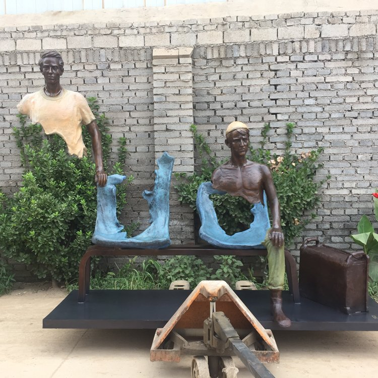 Home Decoration Modern Indoor Human Body Abstract Bronze Sculpture