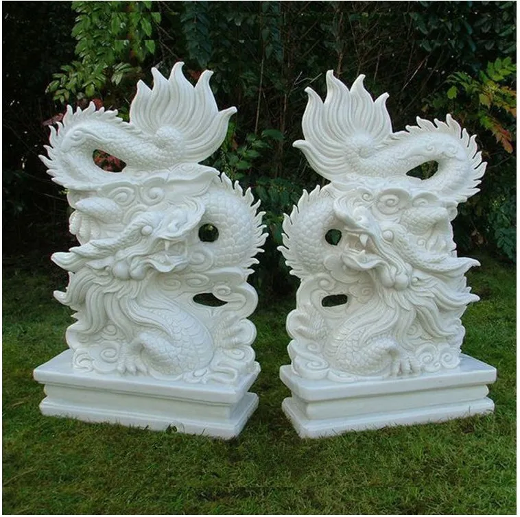 Detailed Marble Dragon View