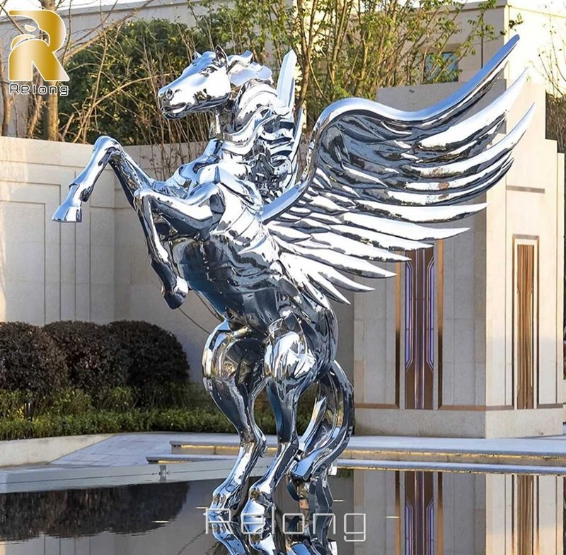 Life Size Polished Geometric Stainless Steel Elephant Animal Statue for Sale