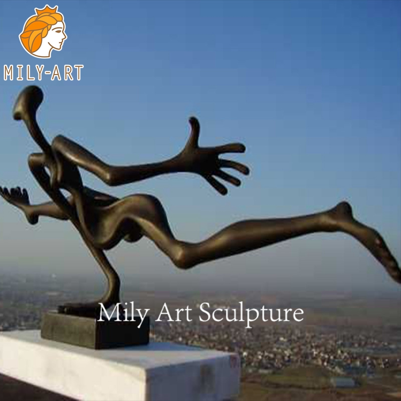 Modern Art Decoration Metal Bronze Abstract Figure Statue