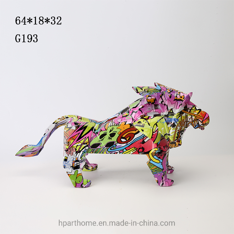 Modern Art Abstract Bull Animal Set Statues for Office Decoration