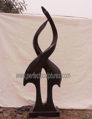 Garden Home Decorative Carved Stone Art Statue Modern Marble Carving Abstract Love Sculpture (SY-A073)