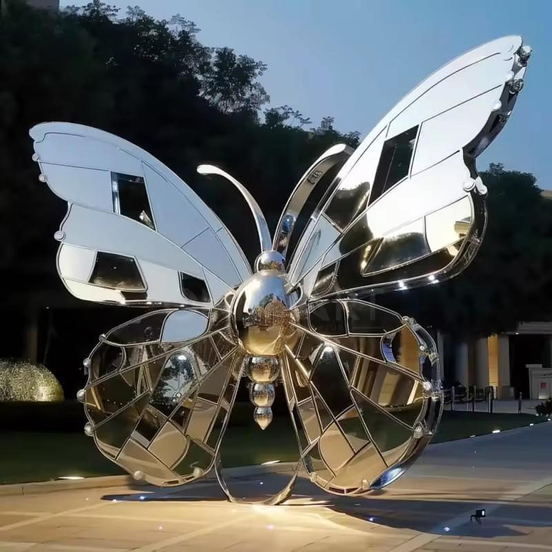 Custom Stainless Steel Bronze Resin Fiberglass Modern Abstract Animal Garden Sculptures for Outdoor &amp; Indoor Use