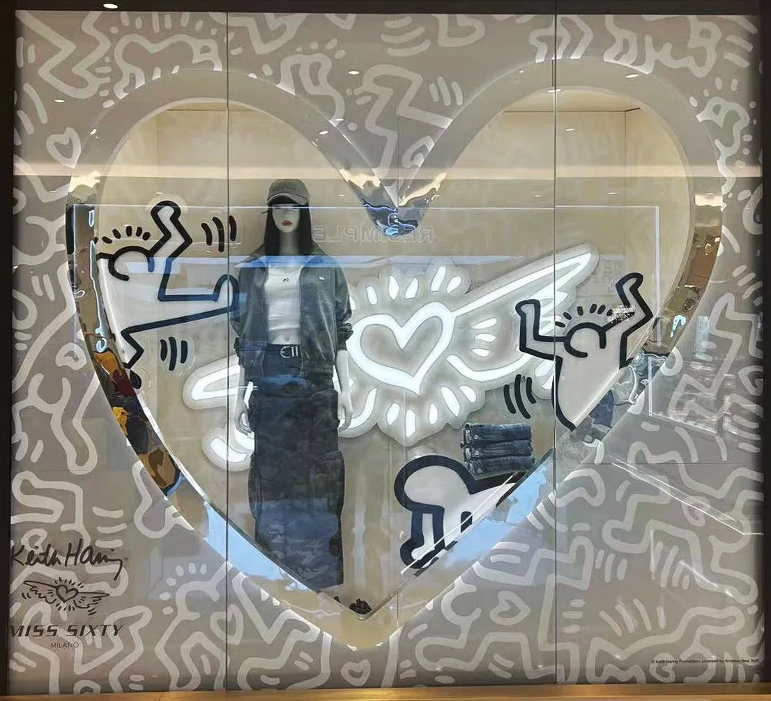 Customized Love Wings Chandelier Decoration Wedding Decoration Props Closed Window Display Props