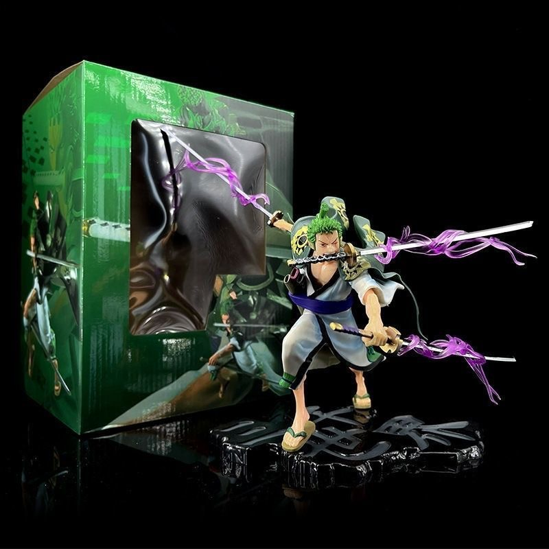 New Arrival 1 Kimono Roronoa Zoro One Piece Wholesale Japanese Anime Cartoon Character Statue Toy