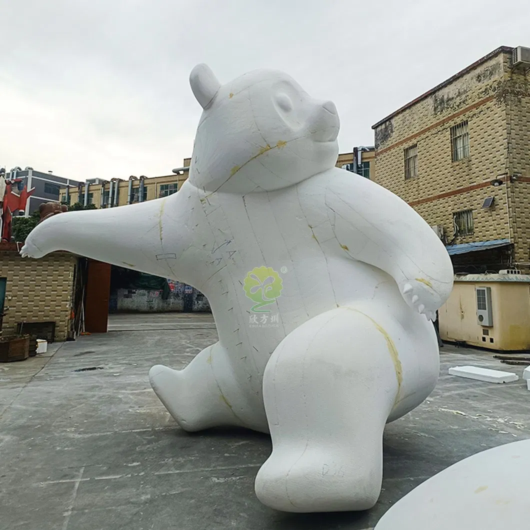 Customized Fiberglass Panda Sculptures, Large-Scale Urban Landmark Image Sculptures From Manufacturers