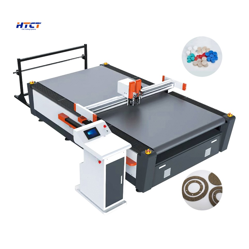 Fast Rubber PPE CNC Cutter Pump Pipeline Gasket Cutting Machine Computer Controlled Oscillating Knife