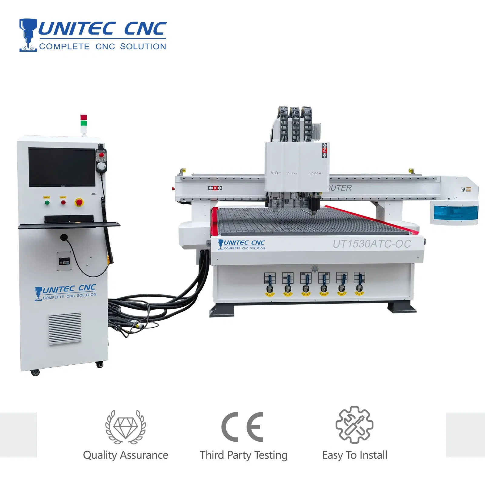 Factory Price Thick Acrylic Wood PVC Cardboard Corrugated Panel Digital Cutting Machine Atc Eot Pot V Cutter Knife Cutting Machine Digital Cutter CNC Machine
