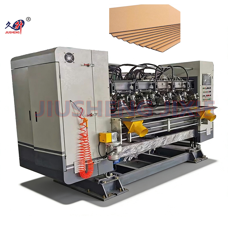 Fully Automatic Carton Box Making Machine Slotting Scoring Creasing Slitting Cutting