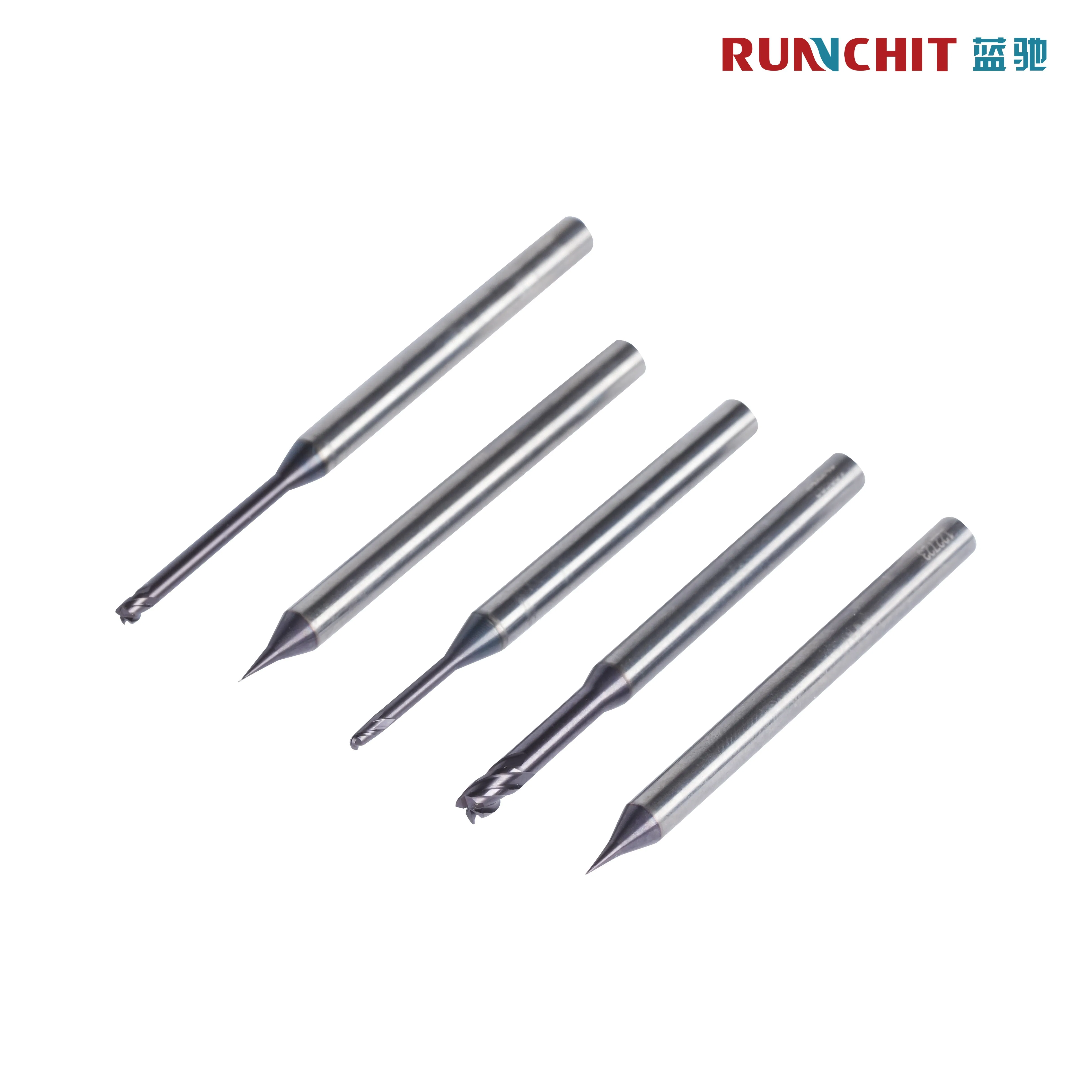 Runchit Universal Micro Diameter Deep Groove Carbide End Mill Machining Cutting Tools (D Series)