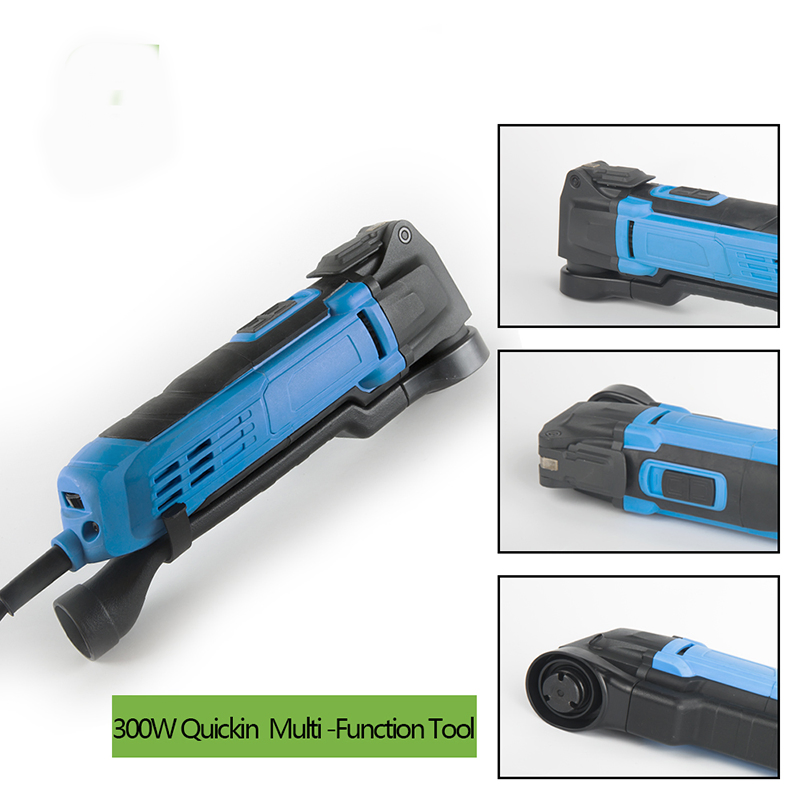 300W 5PCS Electric Power Oscillating Saw Quick Fit Multi Function Vibrating Tool