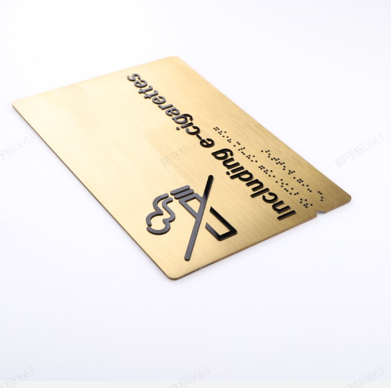 Custom Ada Tactile Braille Signage for Bathroom Toilet Wayfinding