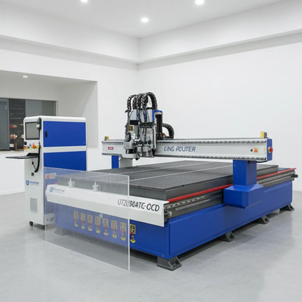 Multi Functions Knife Cutting Machine with CE Thick Acrylic PVC Wood ACP Cardboard Corrugated Sheet Atc Eot Creasing CCD