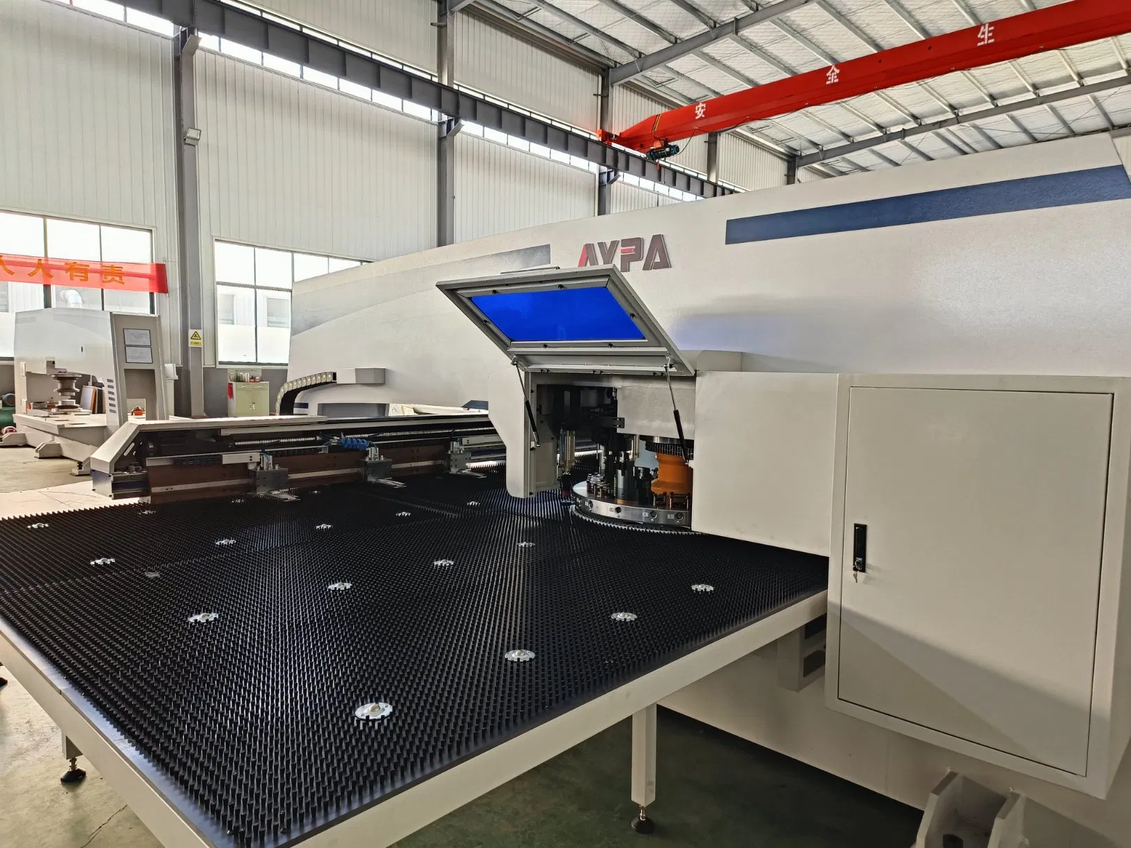 Aypa Automatic CNC Turret Metal Panel Perforating Machine Tool Perforate Complex Hole Stainless Steel Aluminum Alloy Pipe Tube Board