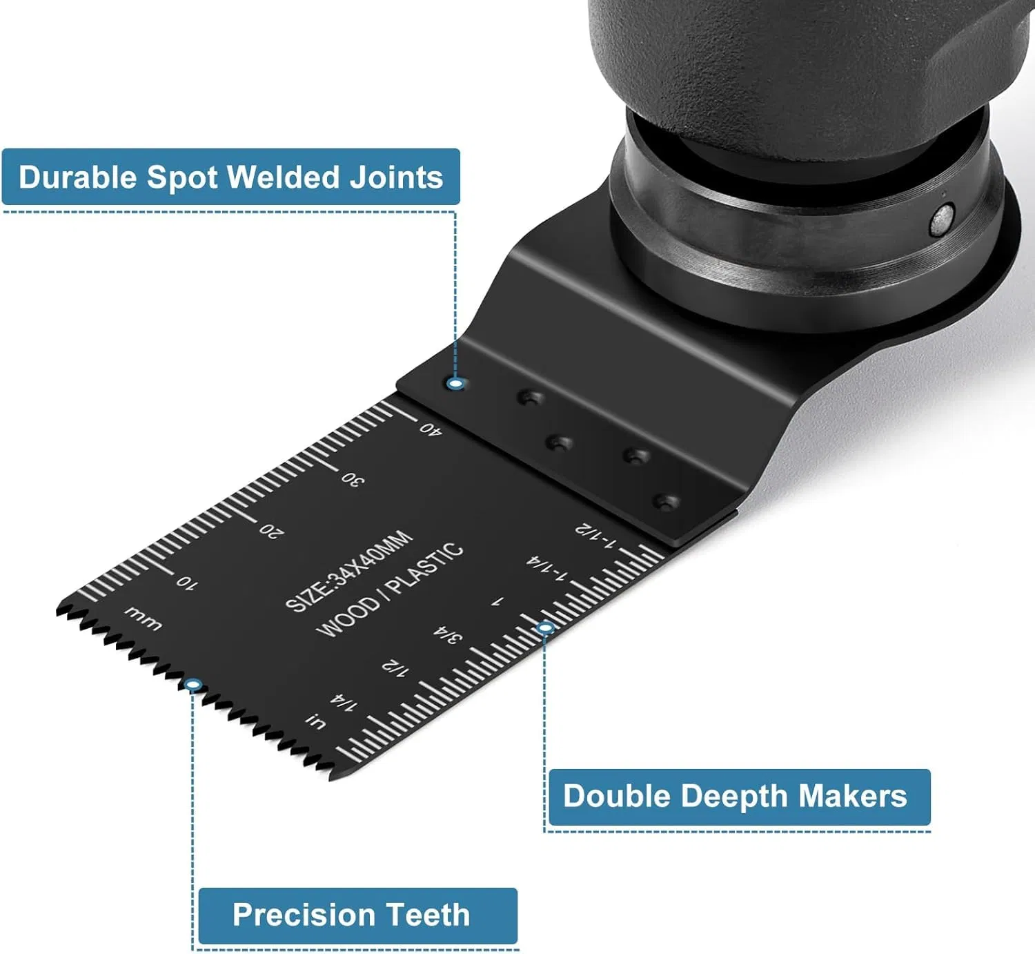High Frequency Welded High Speed Oscillating Multi-Tool Saw Blades 40mm OEM for DIY Metal Cutting