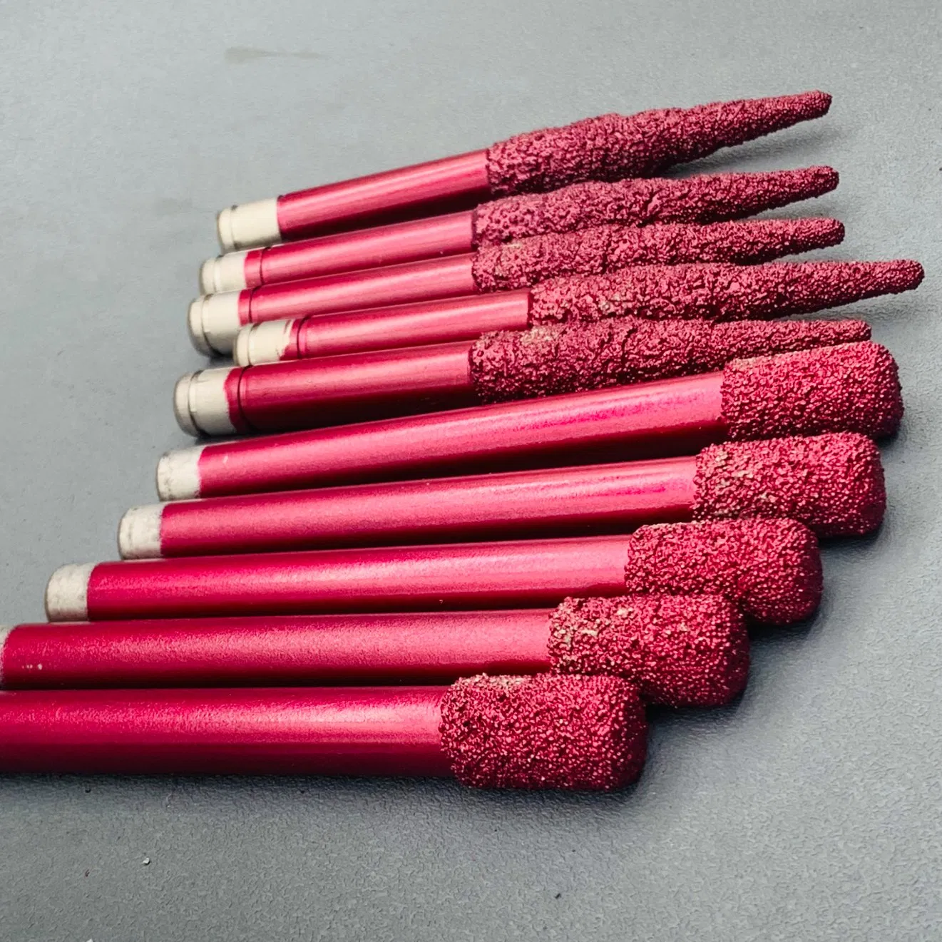 Grewin-Factory Supplier Durable Stone CNC Engraving Machine Tool Tapper Engraving Cutter Flat (Ballnoe) Cutting Tool for Granite Marble Engraving Carving