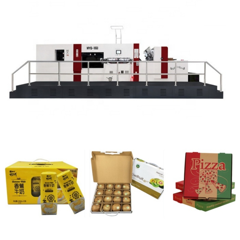 Fully Automatic Platen Corrugated Carton Box Die-Cut Creasing Board Punching Machine