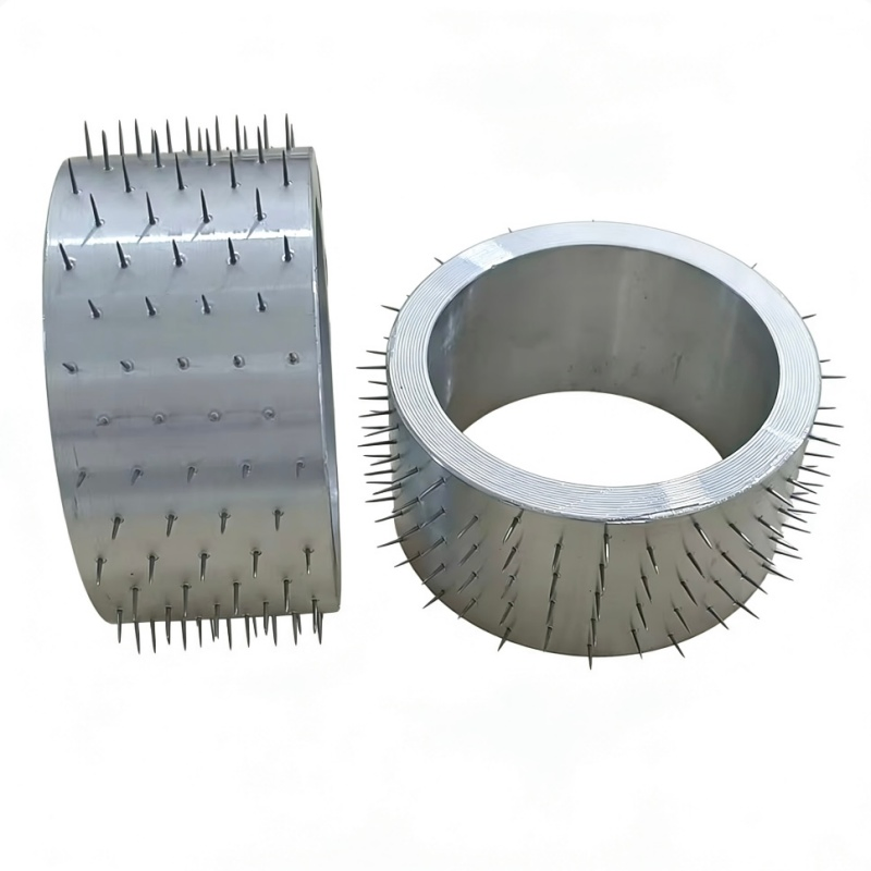 Customized Steel Wire Spiked Needle Perforating Punch Pin Roller Brush