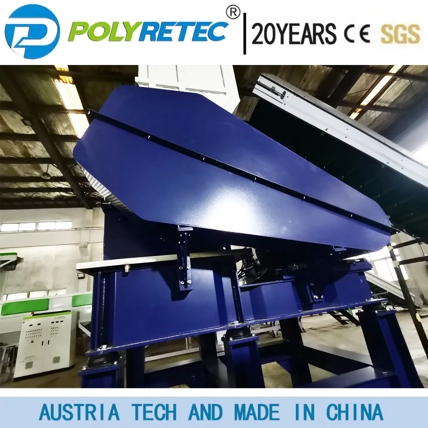 Industrial Horizontal Grinding Machine for Recycling Pet Bottle Waste Material at Competitive Price