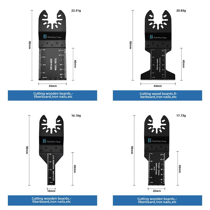 Hcs High Frequency Oscillating Saw Blades Kits for Wood Cutting