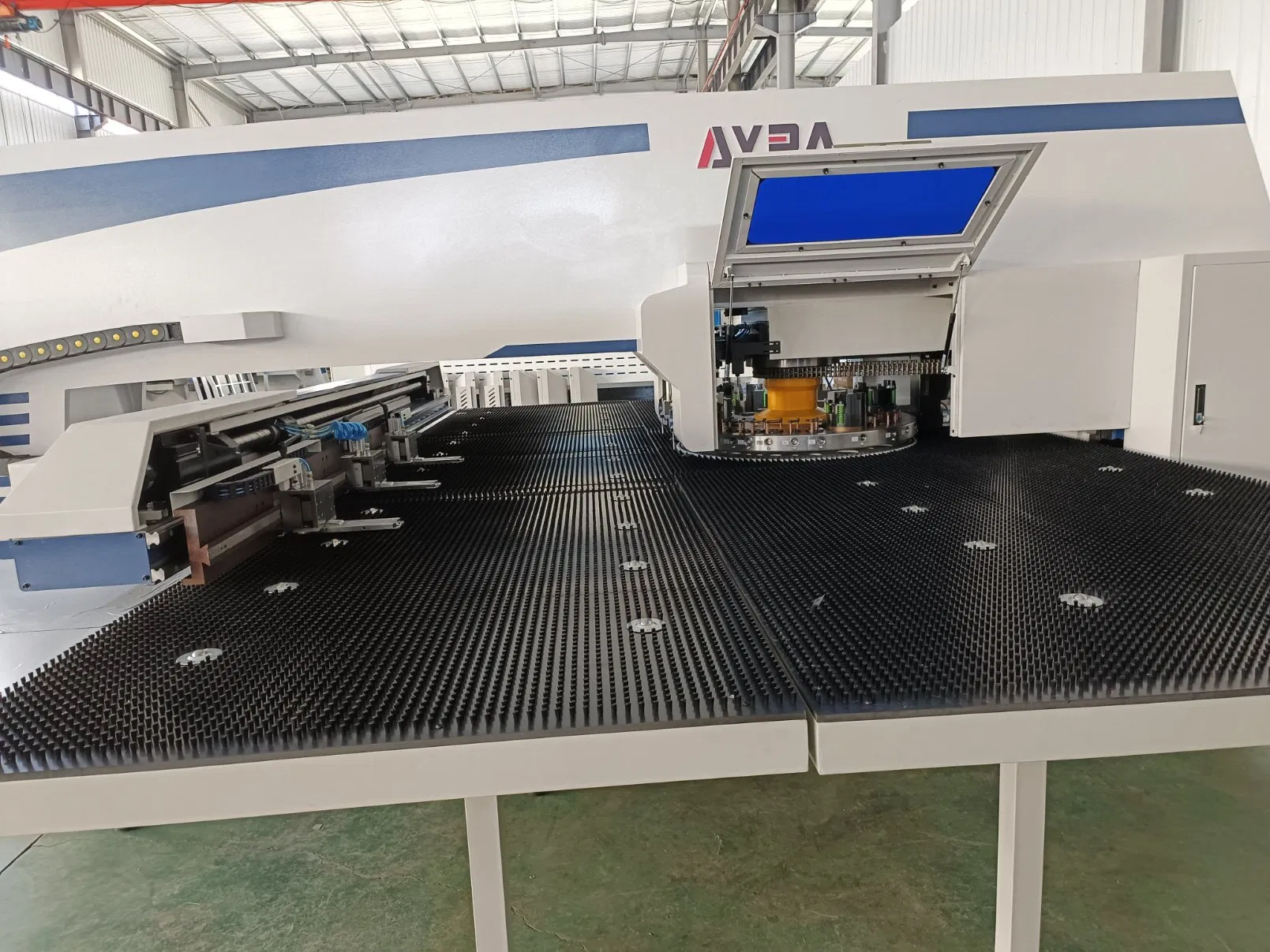 Automatic CNC Turret Metal Panel Perforating Machine Tools Perforate Complex Hole Stainless Steel Aluminum Alloy Pipe Tube Board
