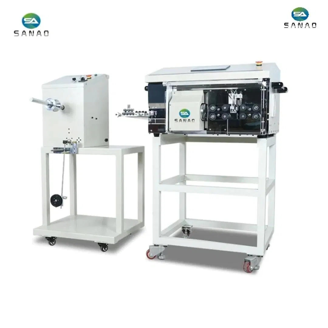 Fully Automatic Multi Layers Coaxial Cable Cutting Stripping Machine Wire Peeling Cutter
